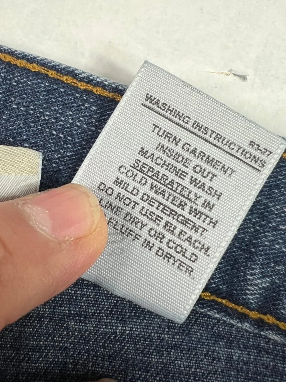 VTG Rockies Jeans Junior's 27x35* Mid Rise Relaxed Straight Blue Denim Tag 5 XL